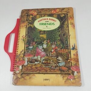 Martha B. Rabbit and Friends By Shirley Barber 1996 Oversized Book 15"x11" Cute